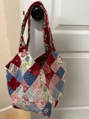 Colorful Midi Mondo Bag. . New. Tote. Cotton.